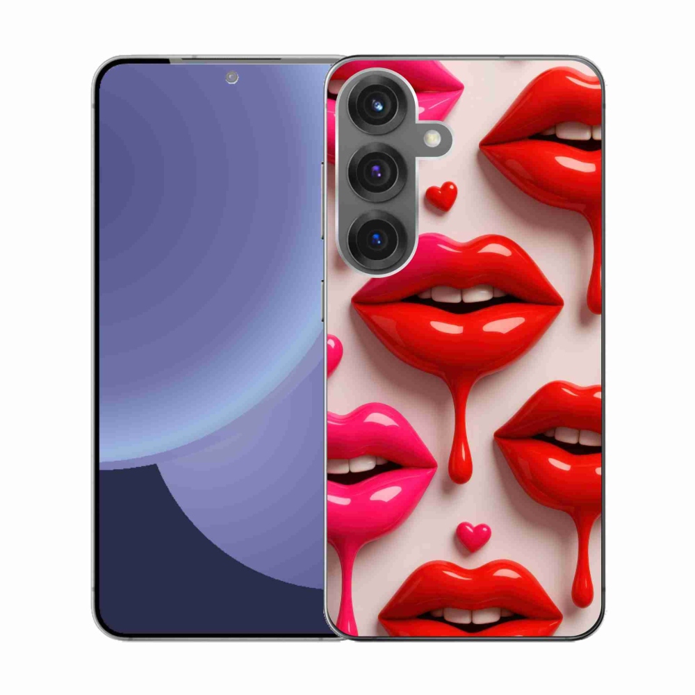 Gélový kryt mmCase na Samsung Galaxy S25 - pery 2