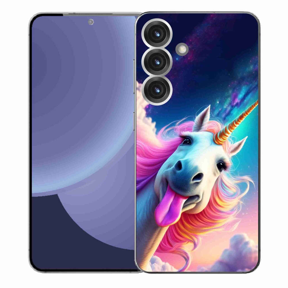 Gélový kryt mmCase na Samsung Galaxy S25+ - šialený jednorožec