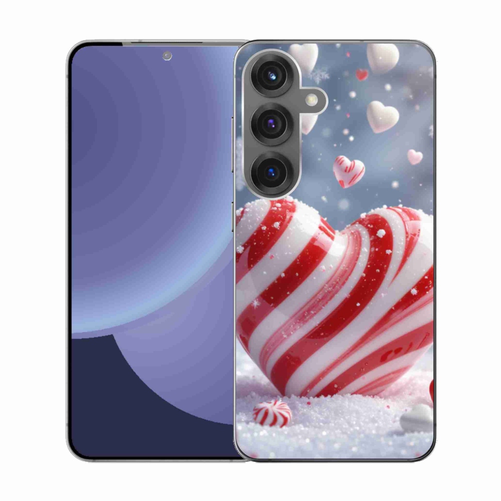 Gélový kryt mmCase na Samsung Galaxy S25 - sladké srdce