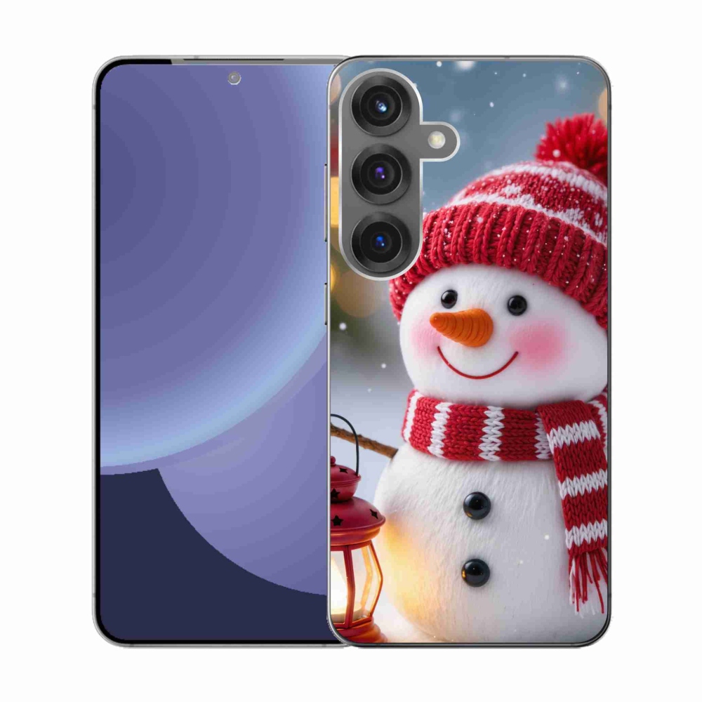 Gélový kryt mmCase na Samsung Galaxy S25 - snehuliak 2