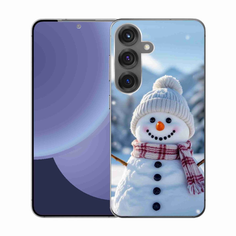 Gélový kryt mmCase na Samsung Galaxy S25 - snehuliak 3