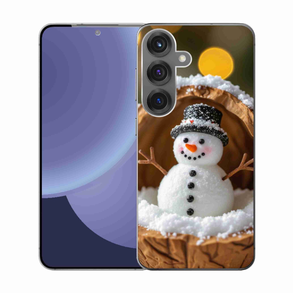Gélový kryt mmCase na Samsung Galaxy S25 - snehuliak 4