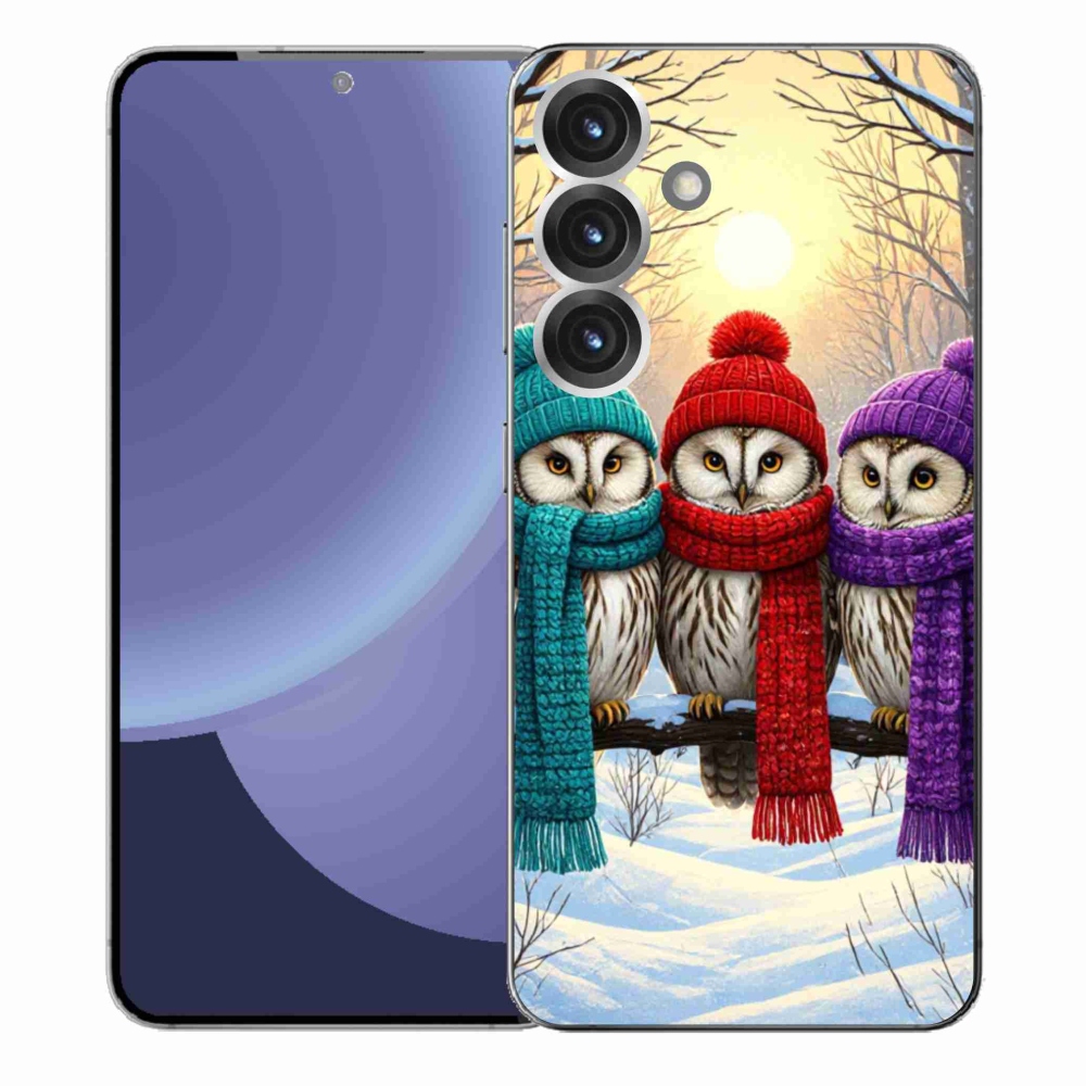 Gélový kryt mmCase na Samsung Galaxy S25+ - soví priatelia