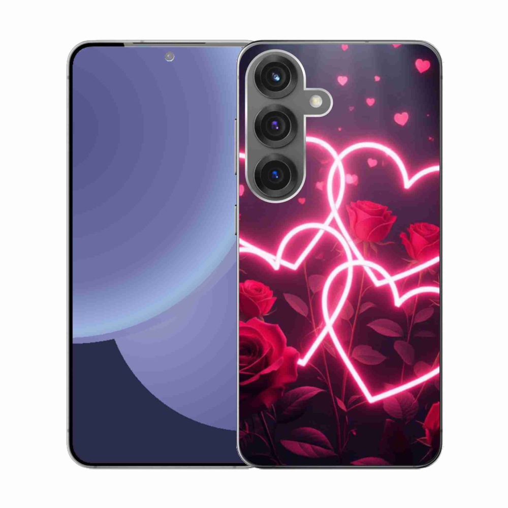 Gélový kryt mmCase na Samsung Galaxy S25 - srdce lásky