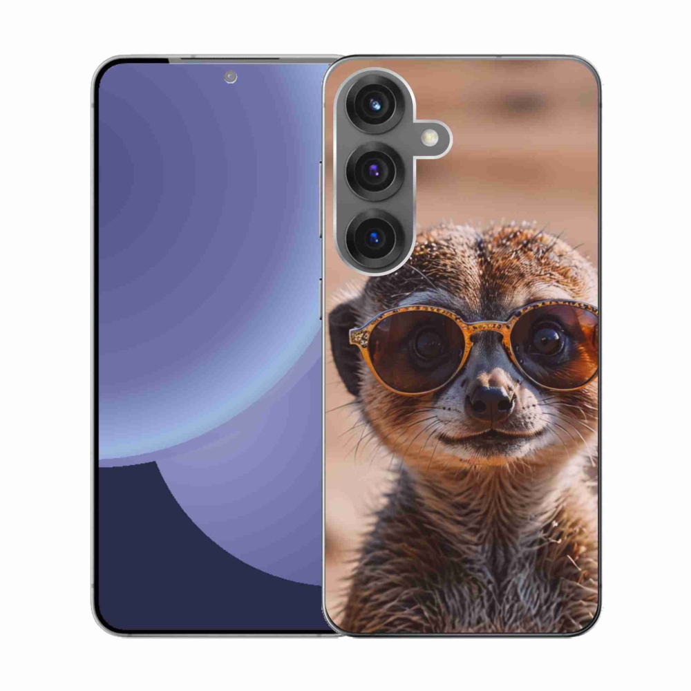 Gélový kryt mmCase na Samsung Galaxy S25 - štýlová surikata