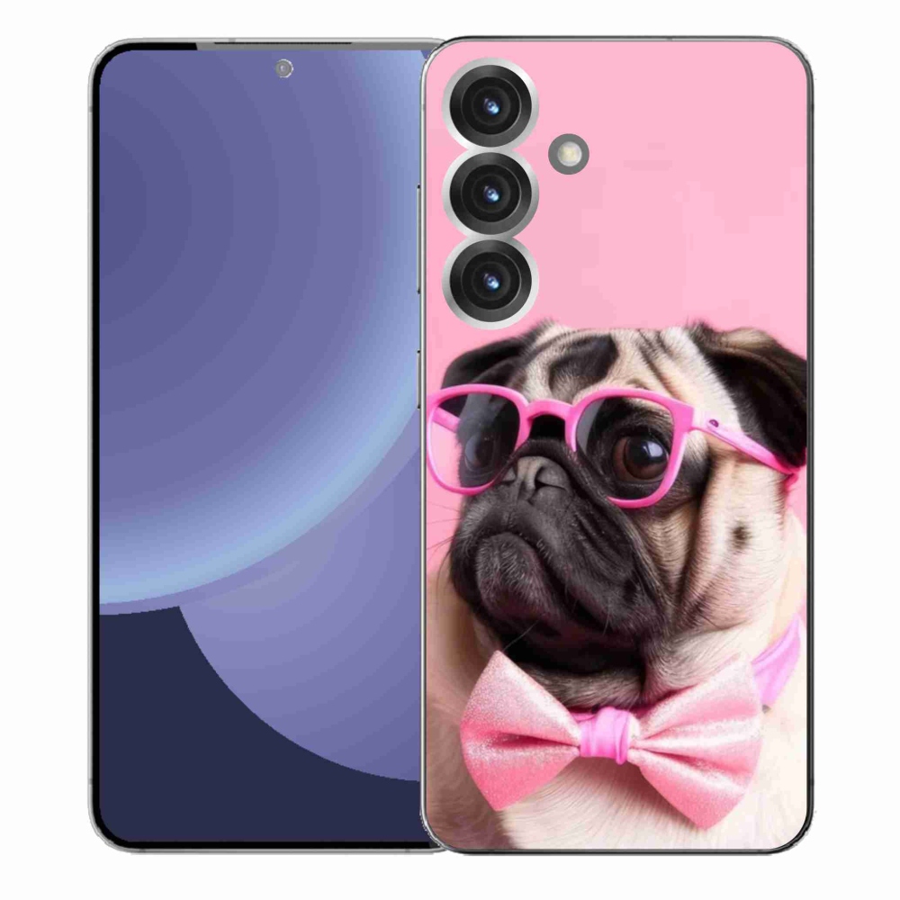 Gélový kryt mmCase na Samsung Galaxy S25+ - štýlový mops