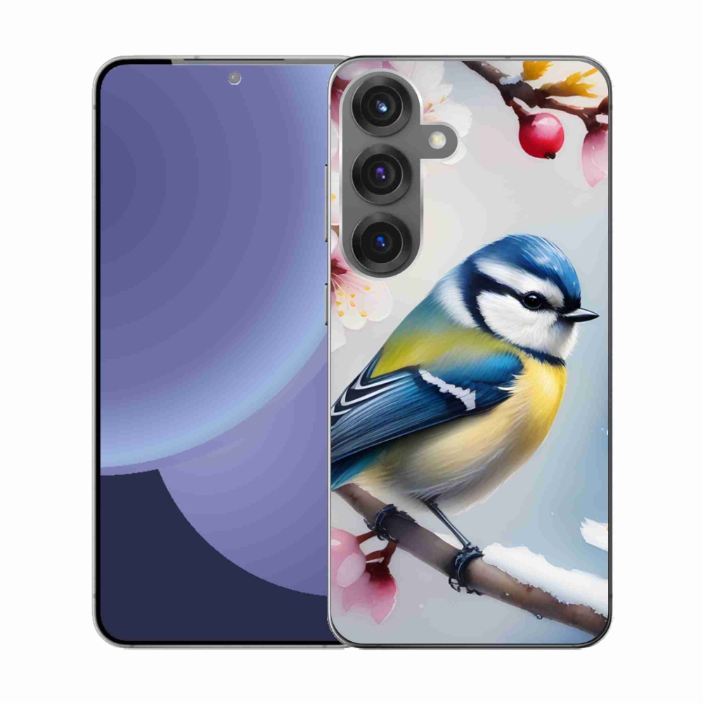 Gélový kryt mmCase na Samsung Galaxy S25 - sýkorka