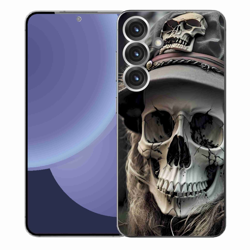 Gélový kryt mmCase na Samsung Galaxy S25+ - temná lebka