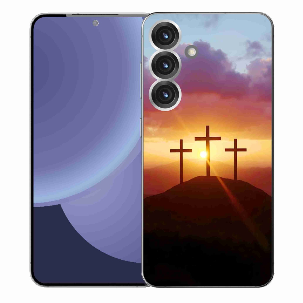 Gélový kryt mmCase na Samsung Galaxy S25+ - tri kríža