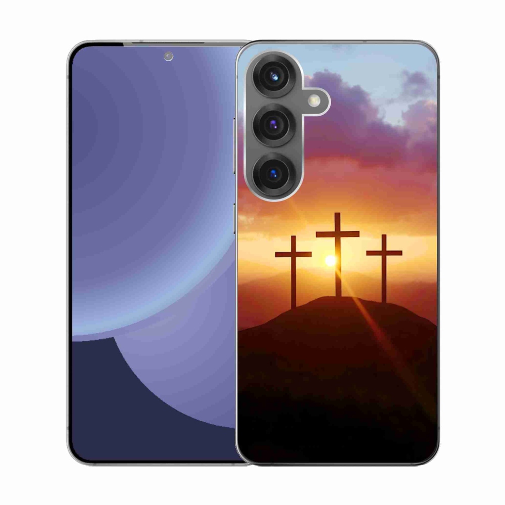 Gélový kryt mmCase na Samsung Galaxy S25 - tri kríža
