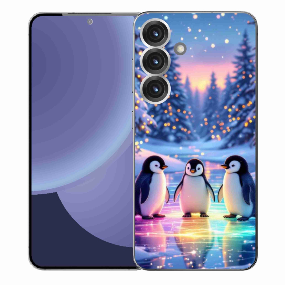 Gélový kryt mmCase na Samsung Galaxy S25+ - tučniaky