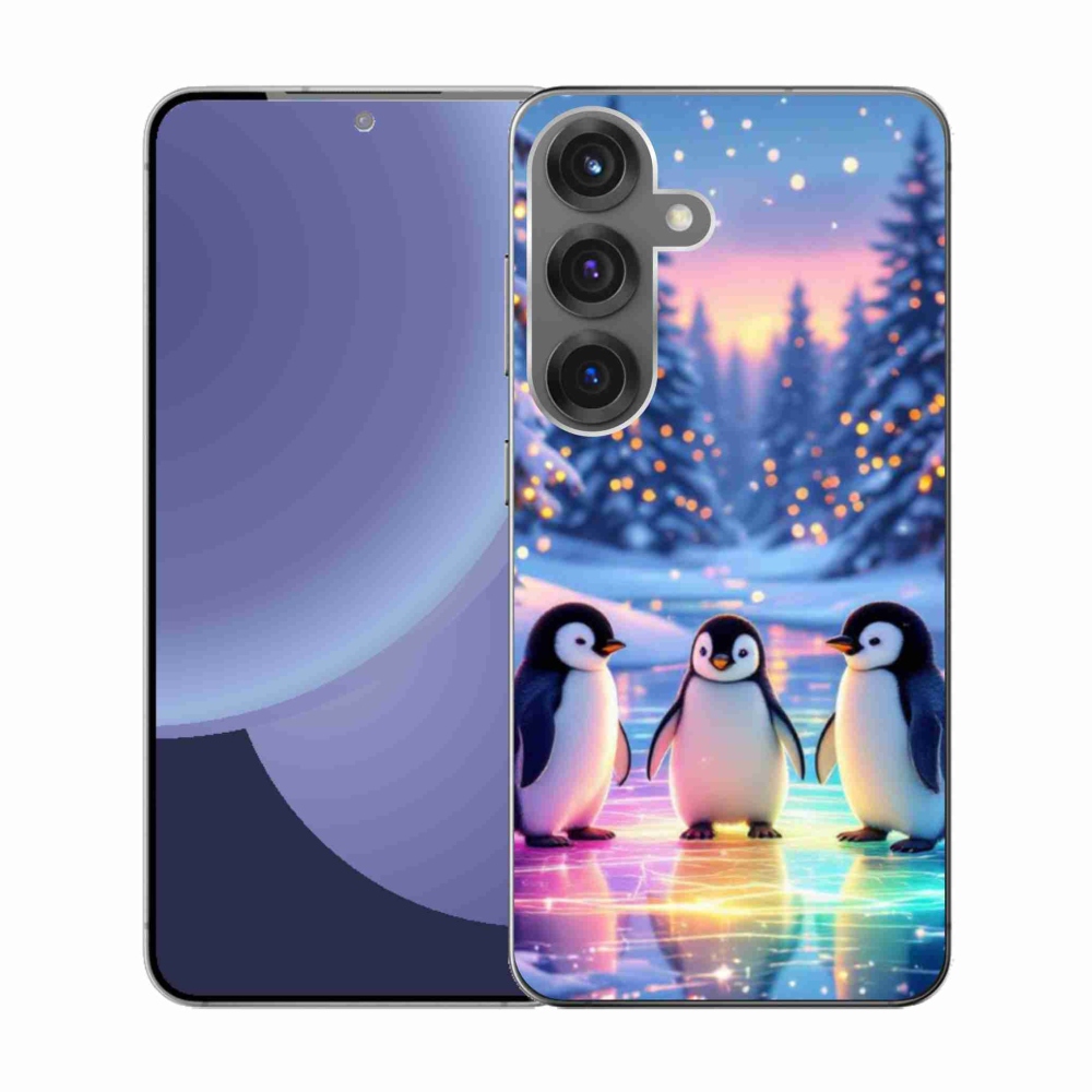 Gélový kryt mmCase na Samsung Galaxy S25 - tučniaky