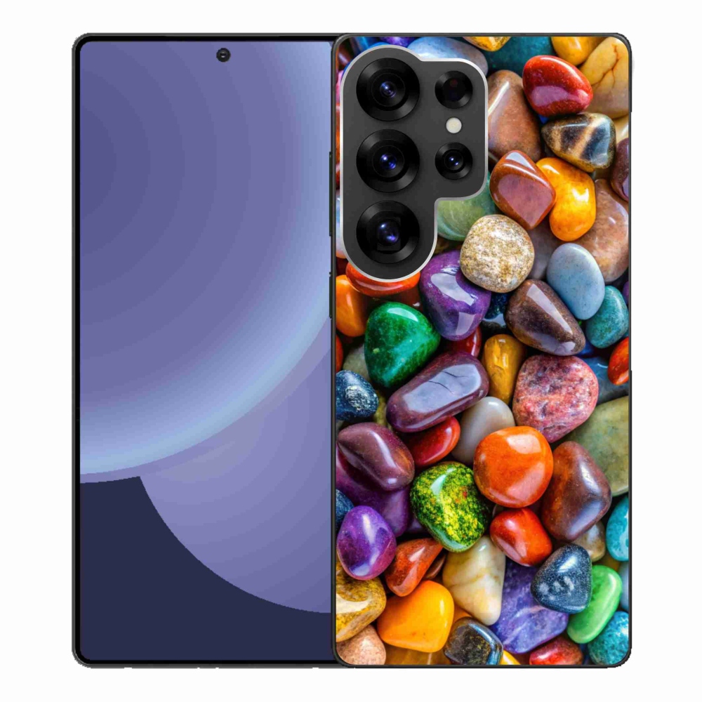 Gélový kryt mmCase na Samsung Galaxy S25 Ultra - farebné kamienky