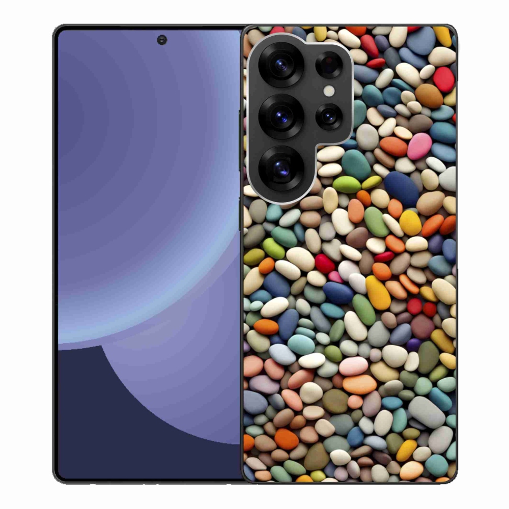 Gélový kryt mmCase na Samsung Galaxy S25 Ultra - farebné kamienky 2