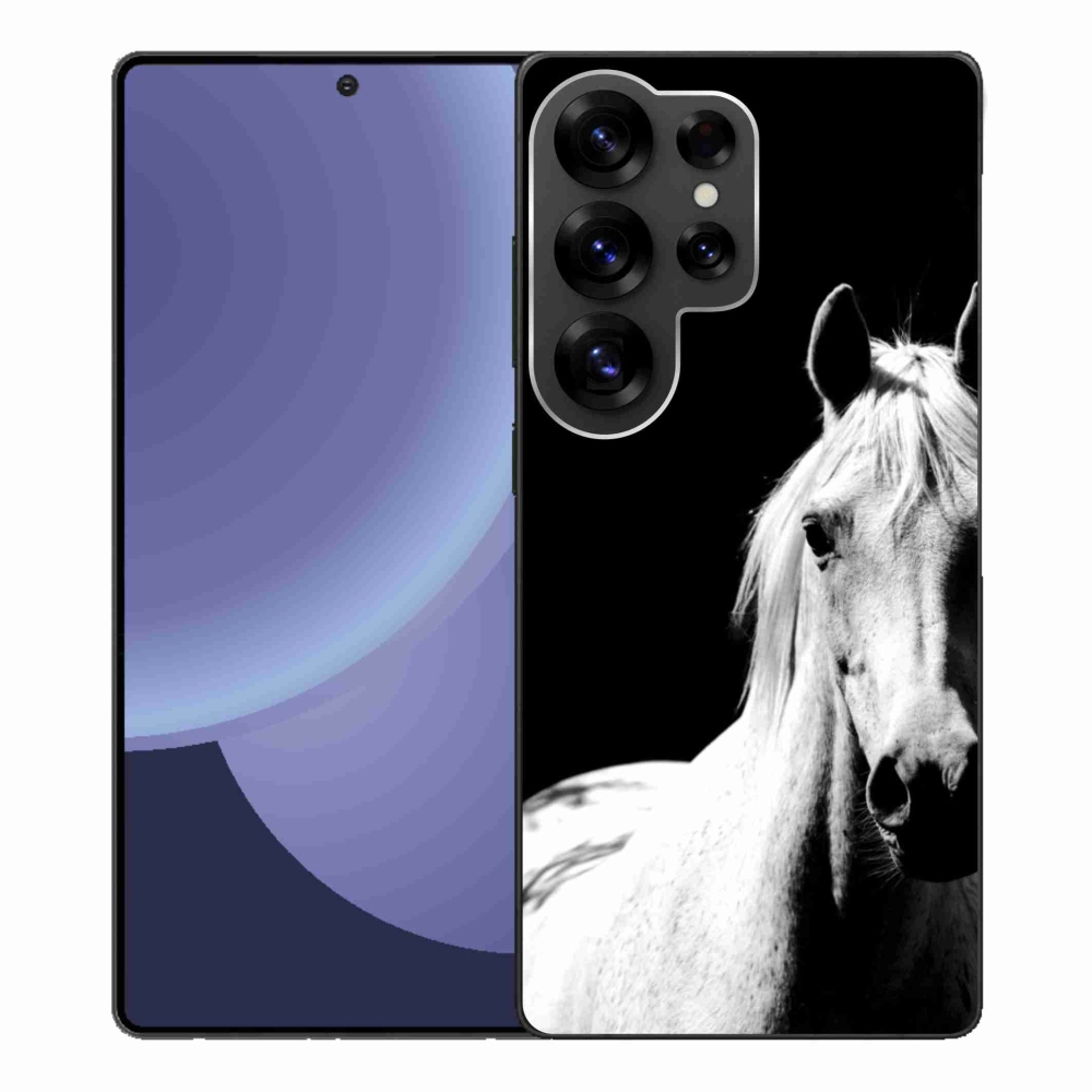 Gélový kryt mmCase na Samsung Galaxy S25 Ultra - biely kôň 5