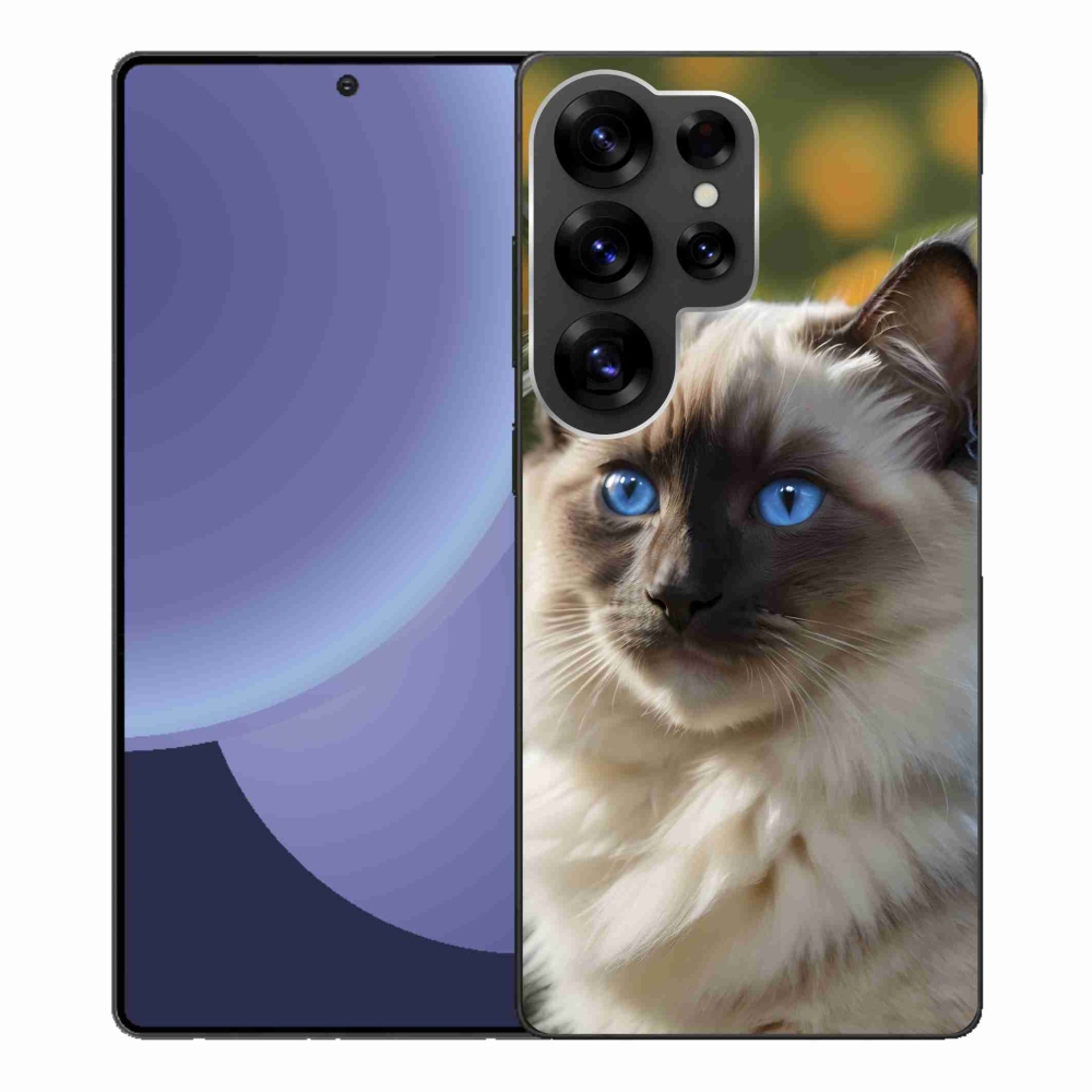 Gélový kryt mmCase na Samsung Galaxy S25 Ultra - biely ragdoll