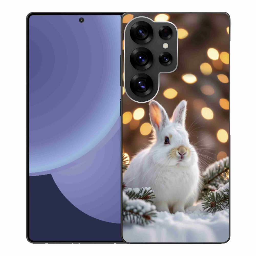 Gélový kryt mmCase na Samsung Galaxy S25 Ultra - biely zajac