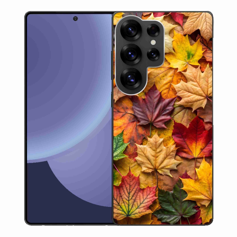 Gélový kryt mmCase na Samsung Galaxy S25 Ultra - javorové listy 2