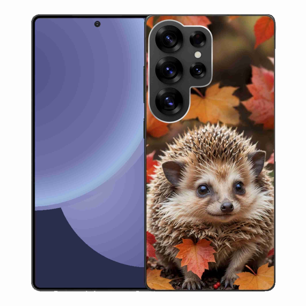 Gélový kryt mmCase na Samsung Galaxy S25 Ultra - ježko v lístia