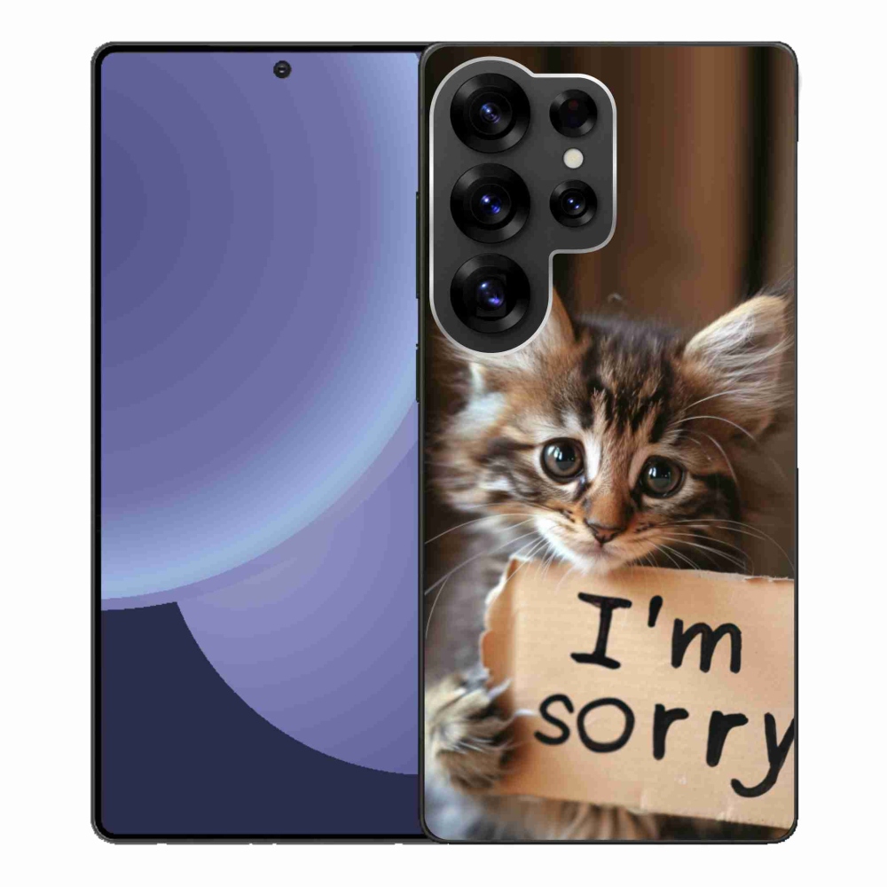 Gélový kryt mmCase na Samsung Galaxy S25 Ultra - mačacie ospravedlnenie