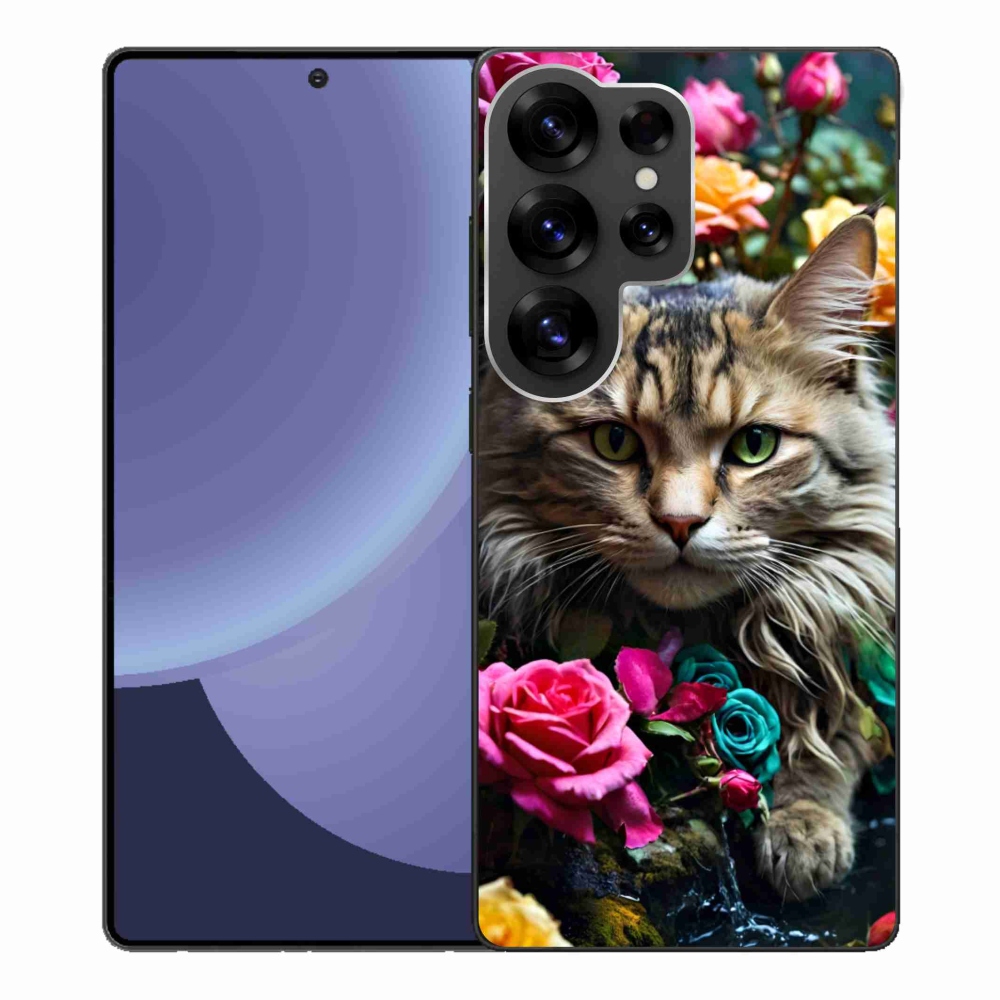 Gélový kryt mmCase na Samsung Galaxy S25 Ultra - mačacie pohľad 2