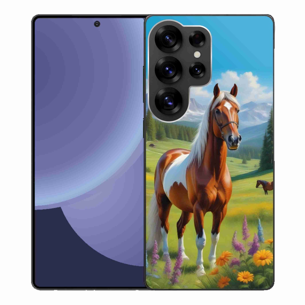 Gélový kryt mmCase na Samsung Galaxy S25 Ultra - kôň na lúke