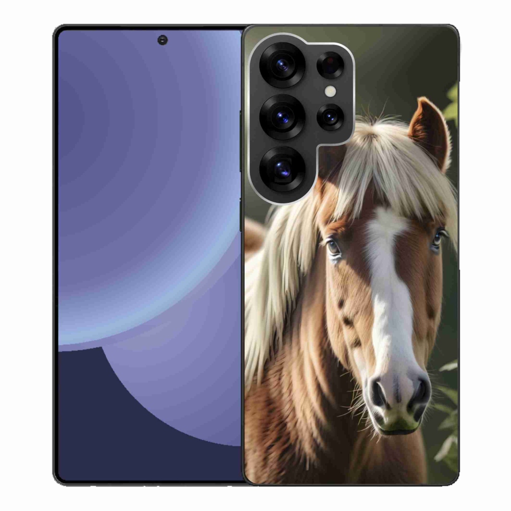 Gélový kryt mmCase na Samsung Galaxy S25 Ultra - kôň so svetlou hrivou
