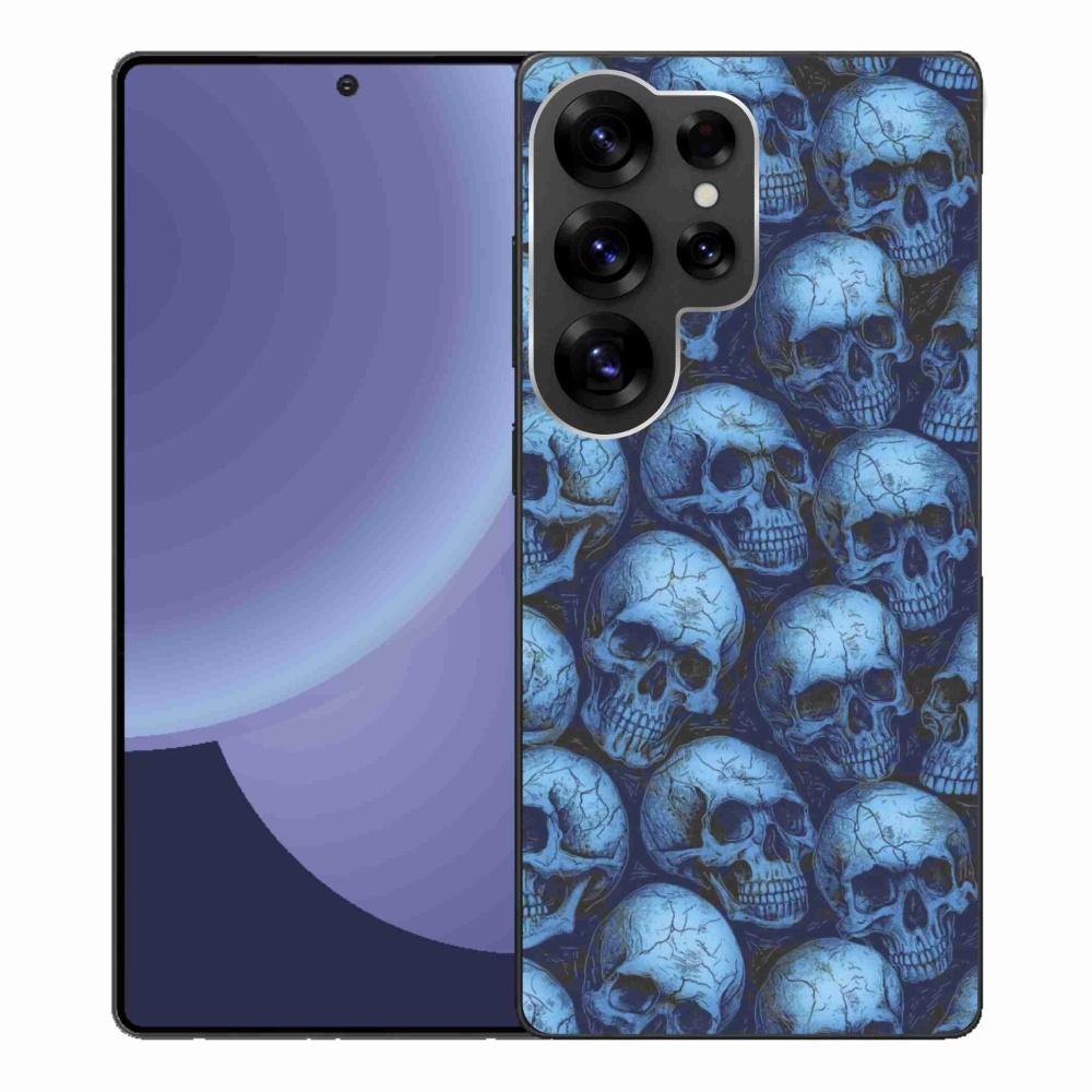 Gélový kryt mmCase na Samsung Galaxy S25 Ultra - lebky