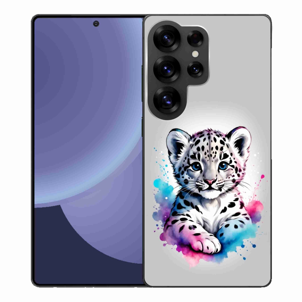 Gélový kryt mmCase na Samsung Galaxy S25 Ultra - leopardej mláďa