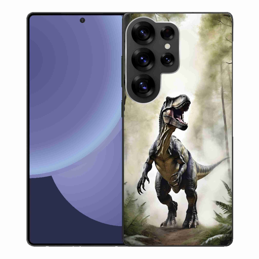 Gélový kryt mmCase na Samsung Galaxy S25 Ultra - naštvaný T-Rex