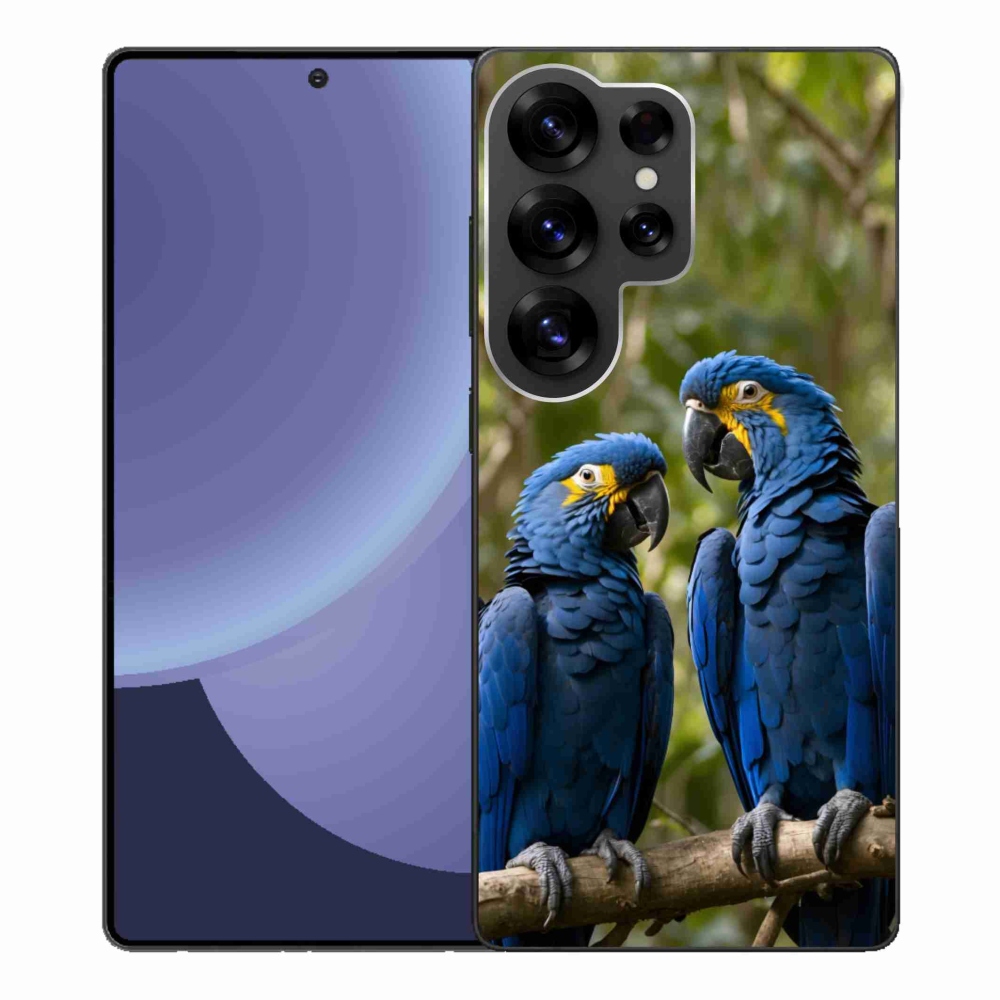 Gélový kryt mmCase na Samsung Galaxy S25 Ultra - papagájové duo