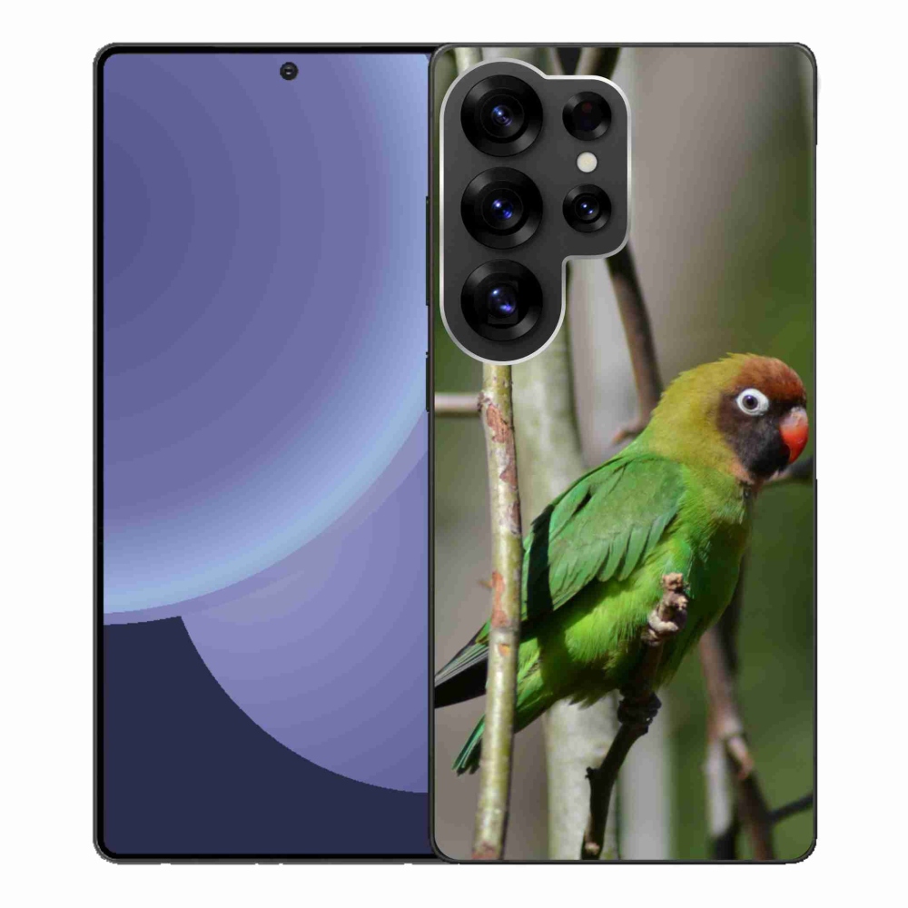 Gélový kryt mmCase na Samsung Galaxy S25 Ultra - papagáj agapornis