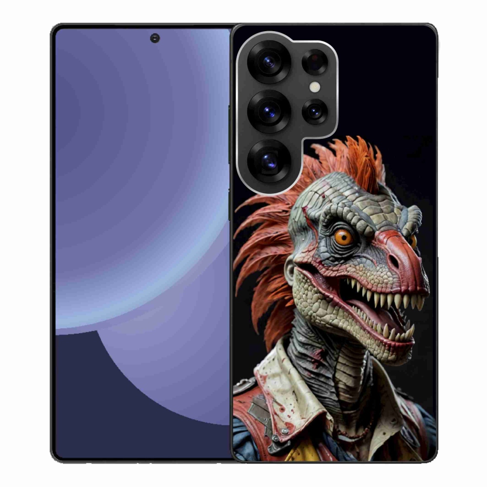 Gélový kryt mmCase na Samsung Galaxy S25 Ultra - punk dinosaurus