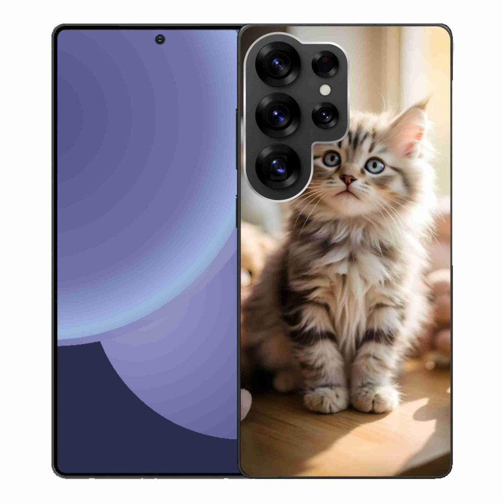 Gélový kryt mmCase na Samsung Galaxy S25 Ultra - roztomilé mačiatko 10