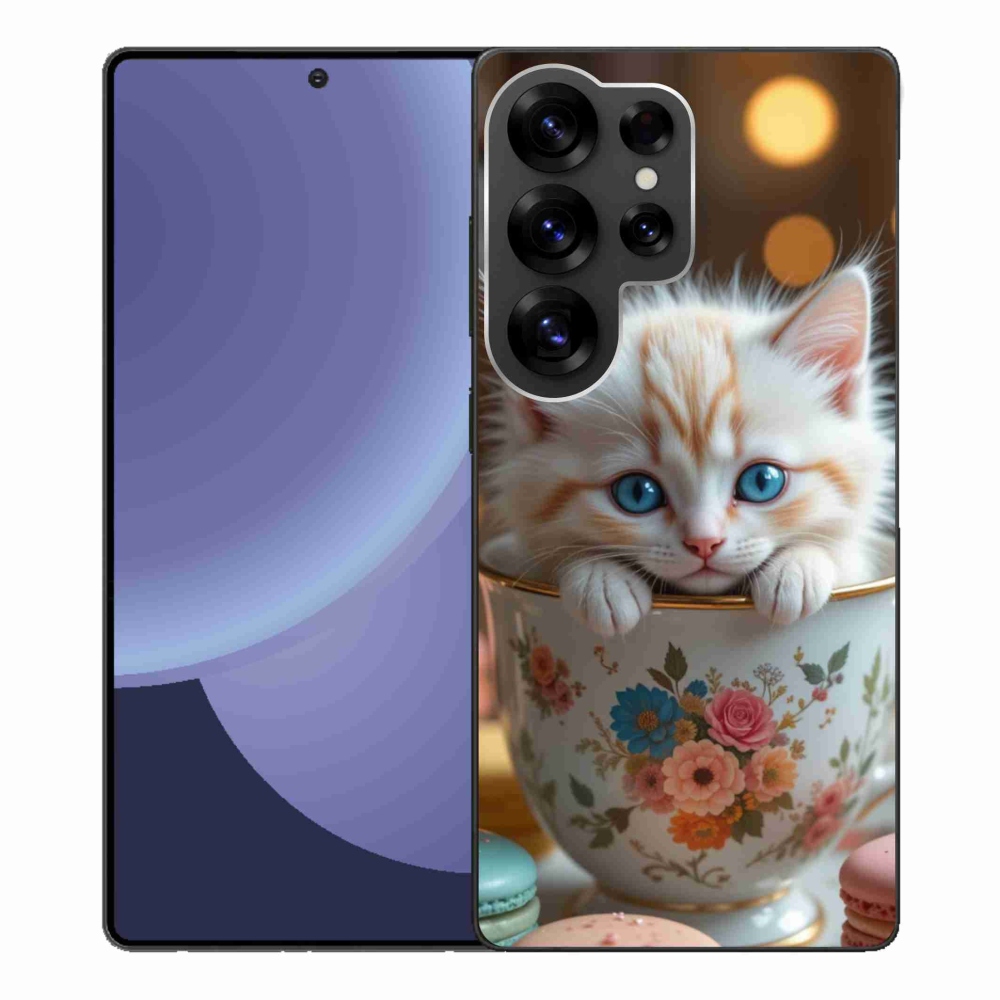 Gélový kryt mmCase na Samsung Galaxy S25 Ultra - roztomilé mačiatko 6