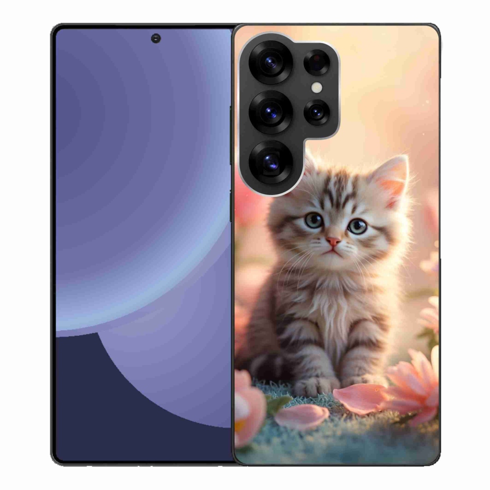 Gélový kryt mmCase na Samsung Galaxy S25 Ultra - roztomilé mačiatko 8