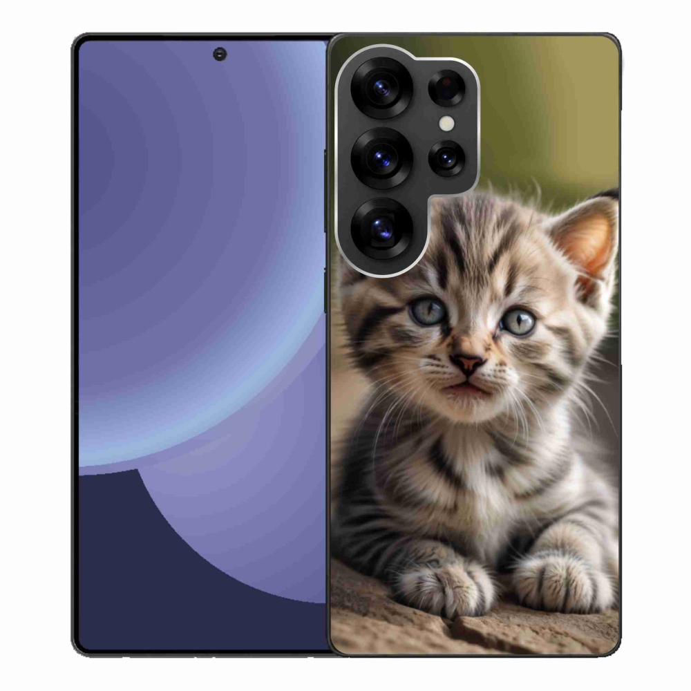 Gélový kryt mmCase na Samsung Galaxy S25 Ultra - roztomilé mačiatko 9