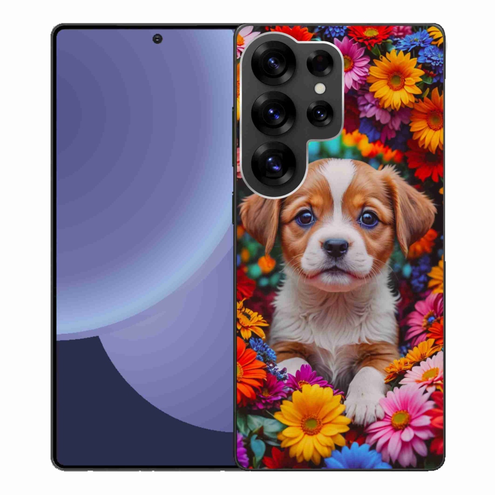 Gélový kryt mmCase na Samsung Galaxy S25 Ultra - roztomilé šteňa