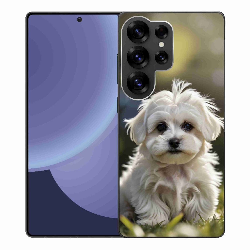Gélový kryt mmCase na Samsung Galaxy S25 Ultra - roztomilý maltézsky psík