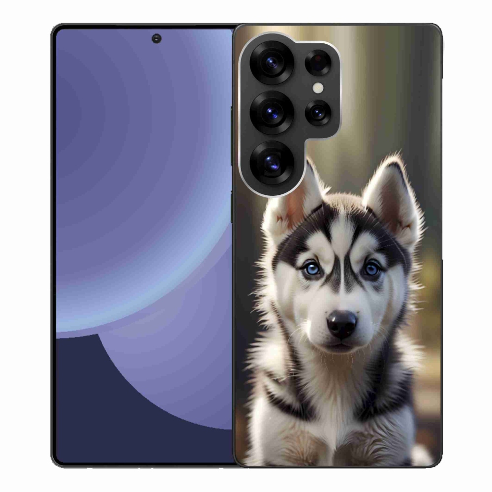 Gélový kryt mmCase na Samsung Galaxy S25 Ultra - roztomilý sibírsky husky