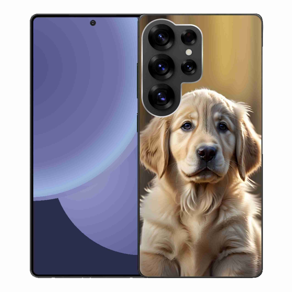 Gélový kryt mmCase na Samsung Galaxy S25 Ultra - roztomilý zlatý retriever