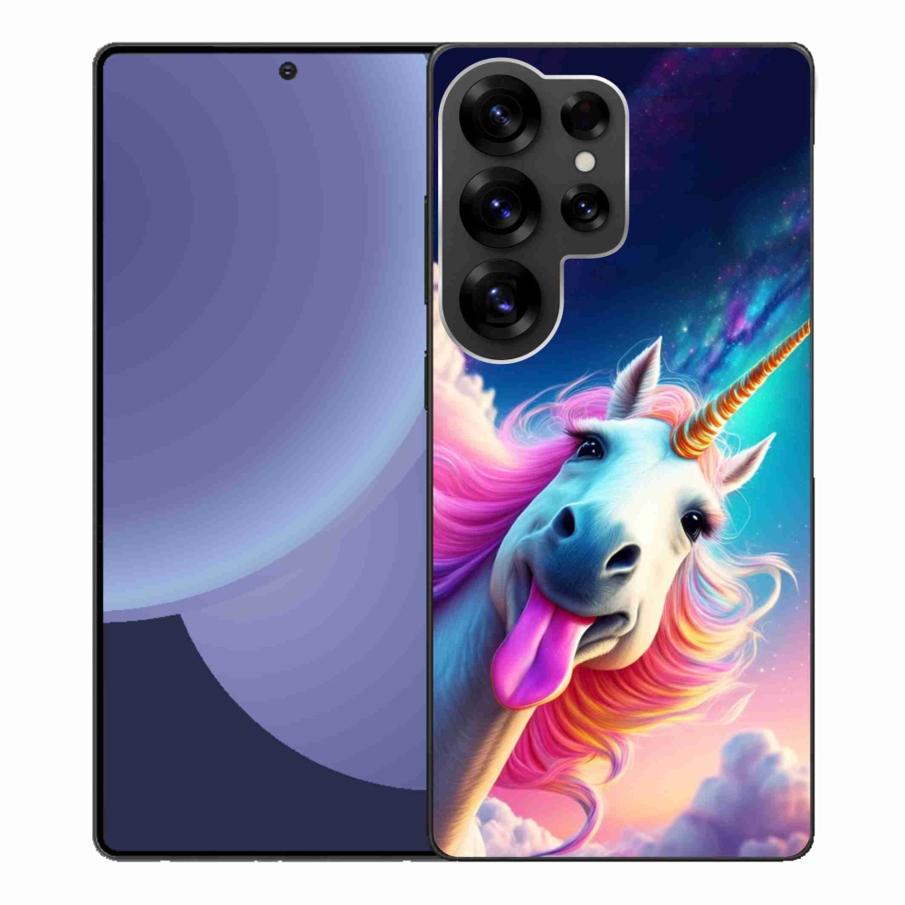 Gélový kryt mmCase na Samsung Galaxy S25 Ultra - šialený jednorožec