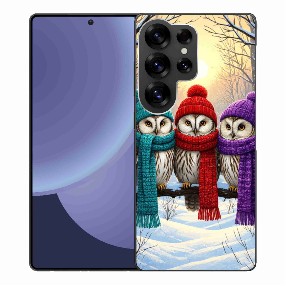 Gélový kryt mmCase na Samsung Galaxy S25 Ultra - soví priatelia