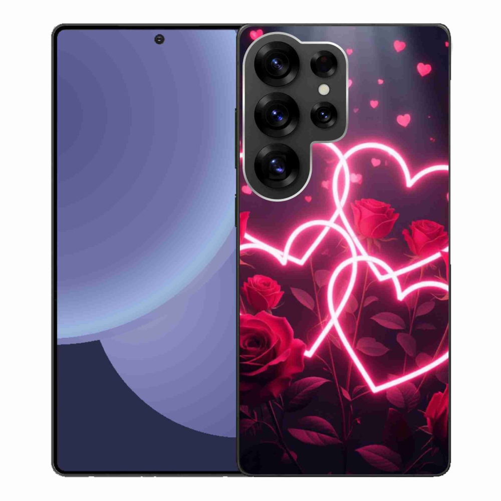 Gélový kryt mmCase na Samsung Galaxy S25 Ultra - srdce lásky