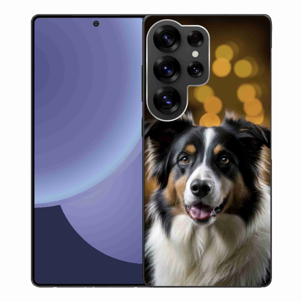 Gélový kryt mmCase na Samsung Galaxy S25 Ultra - usmievavý austrálsky ovčiak