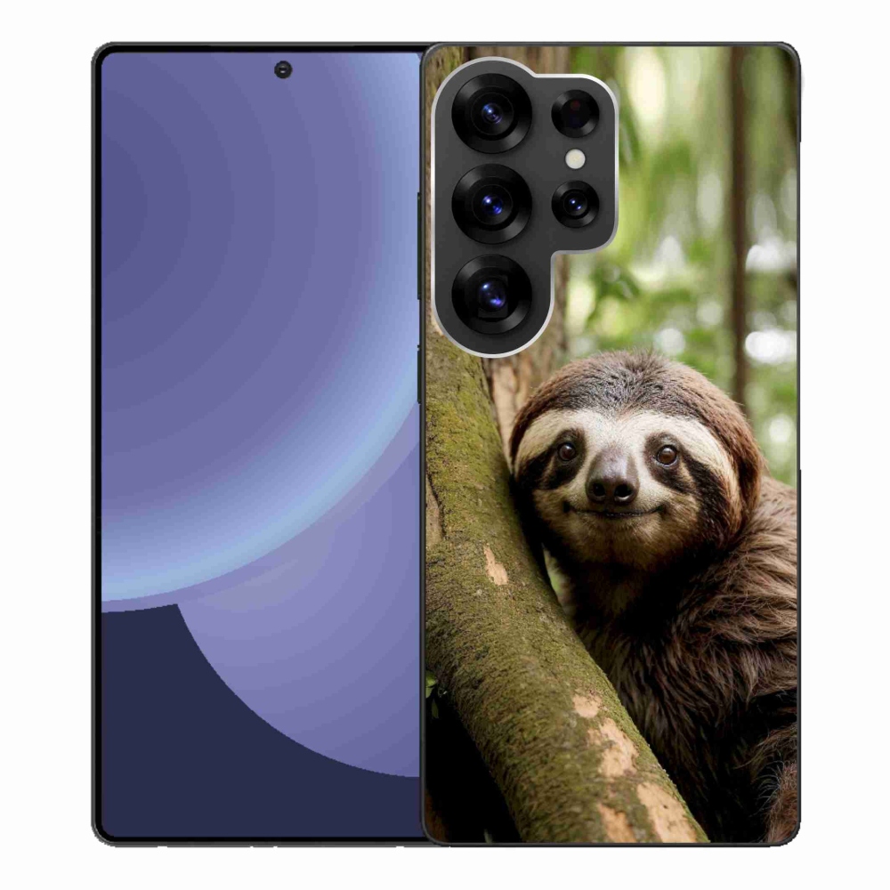 Gélový kryt mmCase na Samsung Galaxy S25 Ultra - usmievavý leňochod