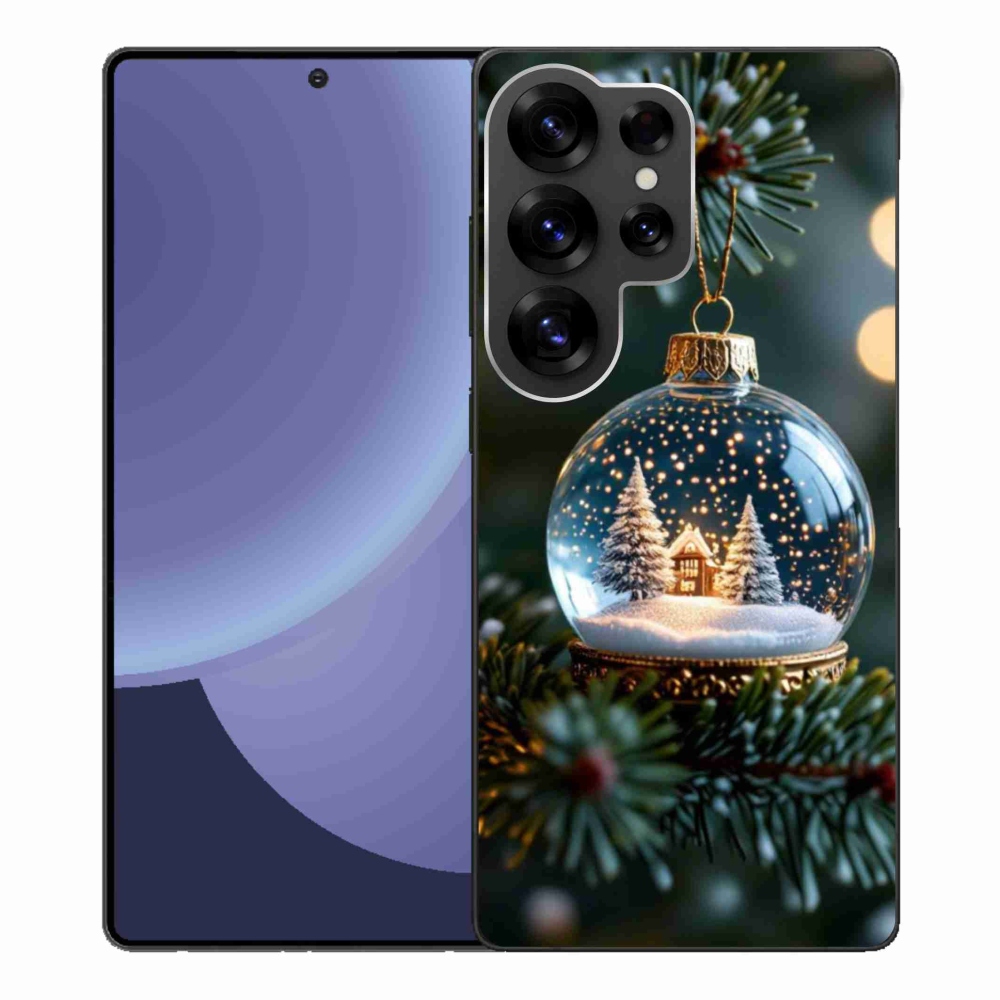 Gélový kryt mmCase na Samsung Galaxy S25 Ultra - vianočné gule 2