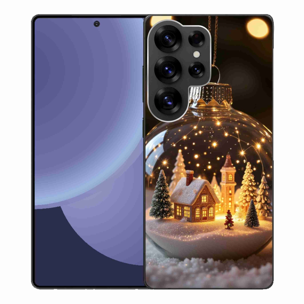 Gélový kryt mmCase na Samsung Galaxy S25 Ultra - vianočné gule 3