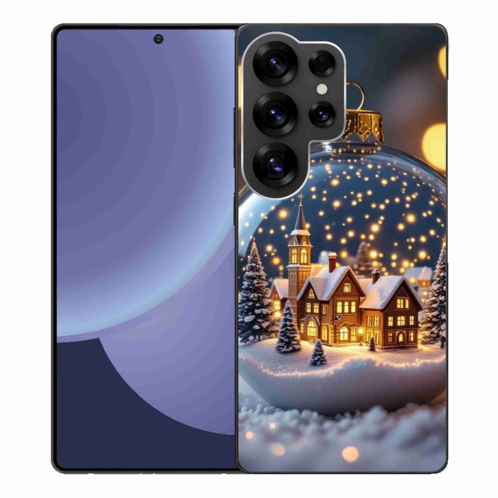 Gélový kryt mmCase na Samsung Galaxy S25 Ultra - vianočné gule 4