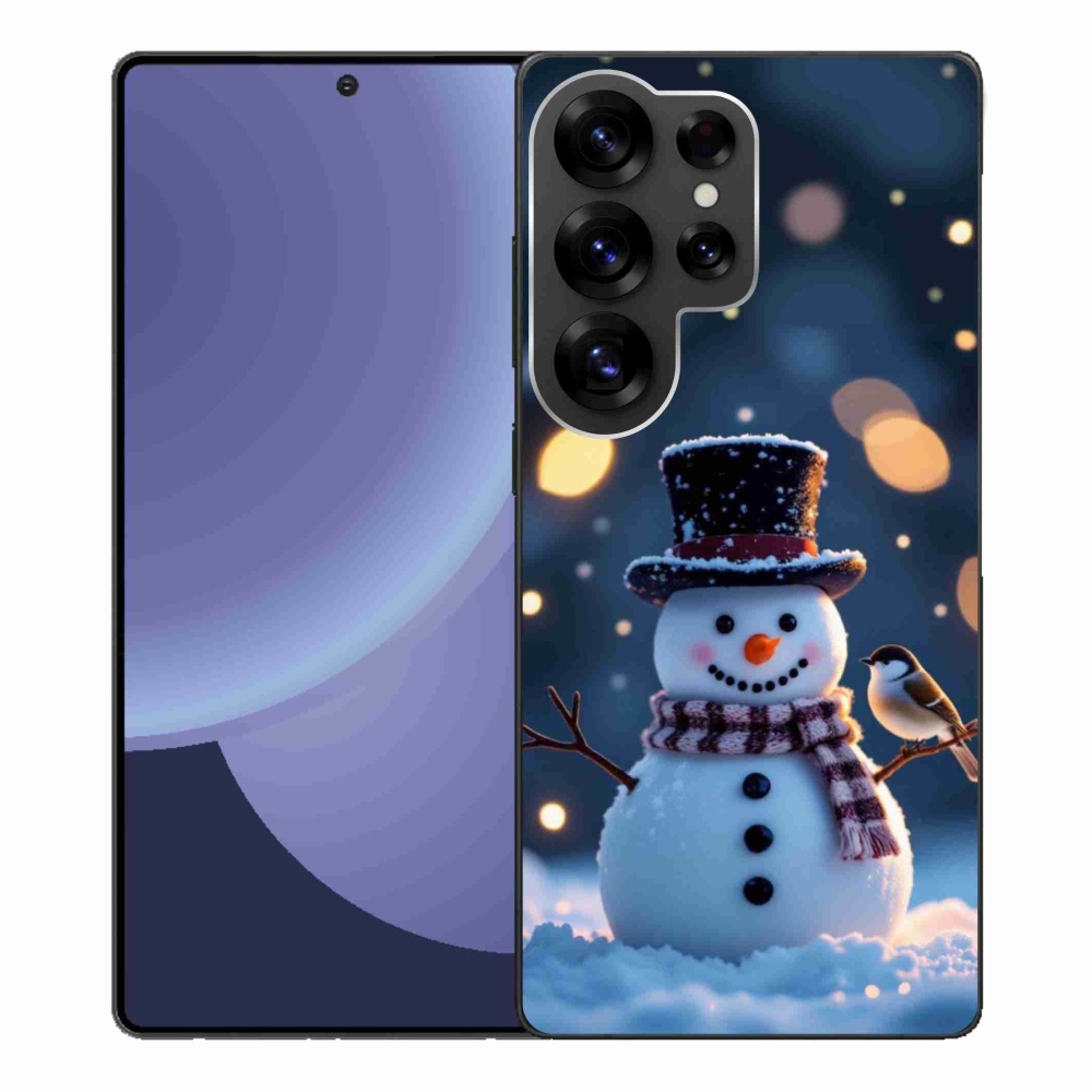 Gélový kryt mmCase na Samsung Galaxy S25 Ultra - vianočný snehuliak